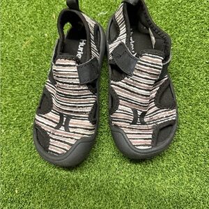 Hurley Black Slip-On Shoes with Black Tread